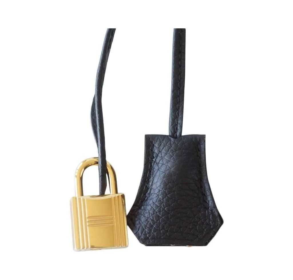 Hermès Kelly 32 Black Bag Togo GHW