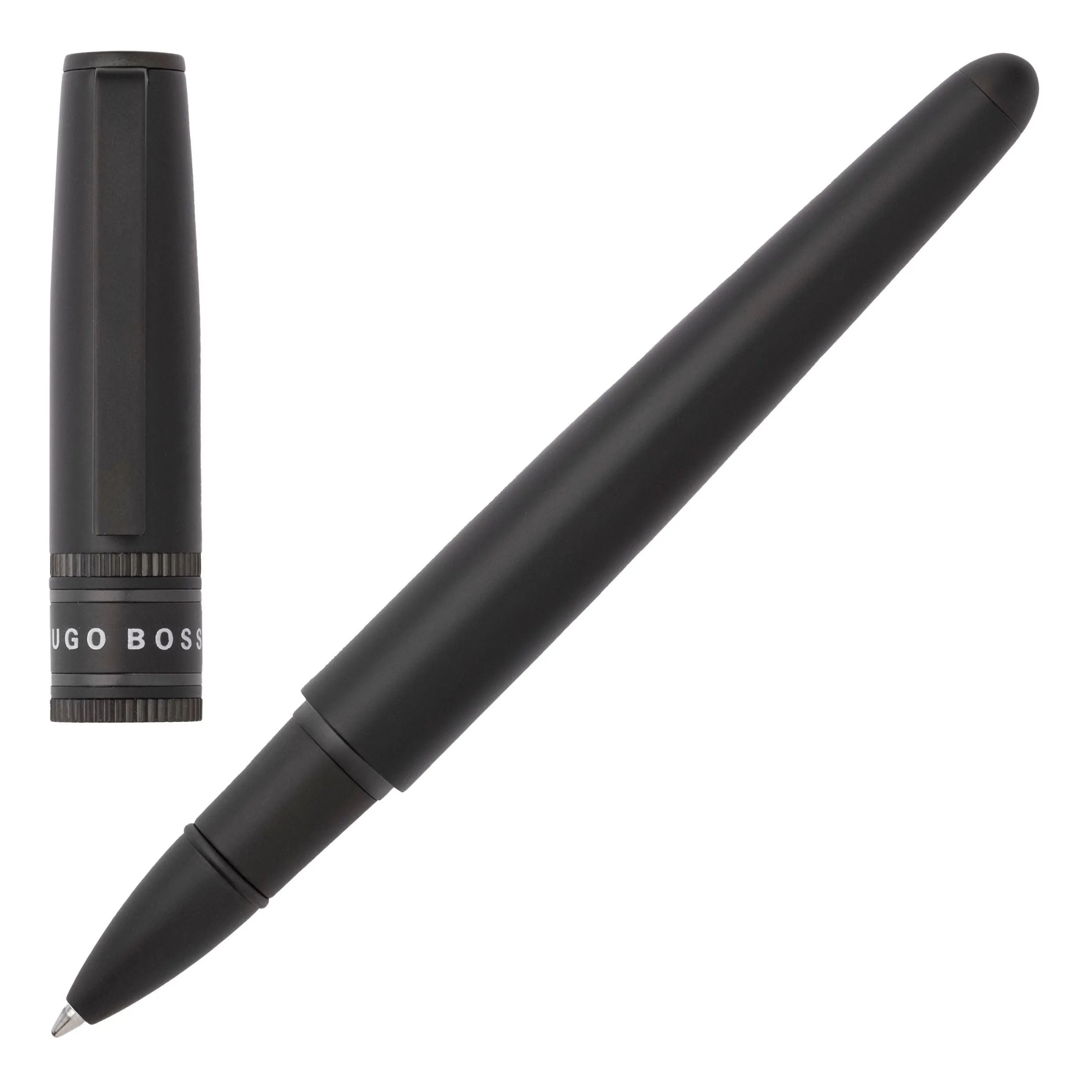 HUGO BOSS HPBR212A-Set Illusion Gear Black (ballpoint pen & rollerball pen)