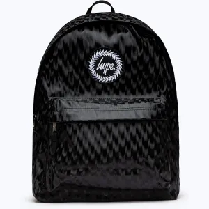 Hype Unisex Black Steel Crest Backpack Black