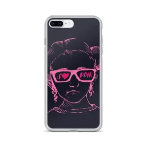 I Love Pink (Esperanza - Raising Dion) Pink on Navy iPhone Case