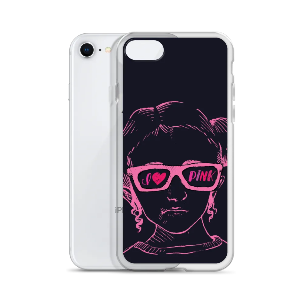 I Love Pink (Esperanza - Raising Dion) Pink on Navy iPhone Case