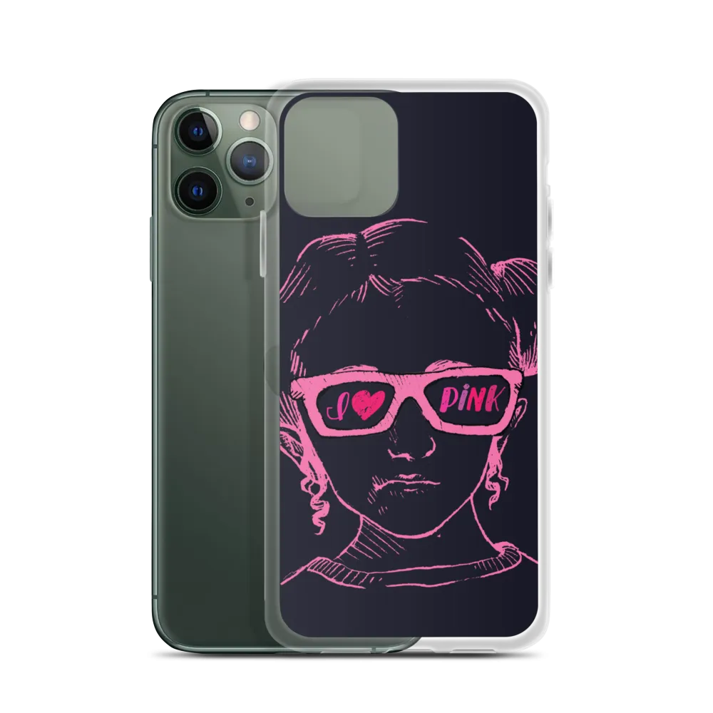 I Love Pink (Esperanza - Raising Dion) Pink on Navy iPhone Case