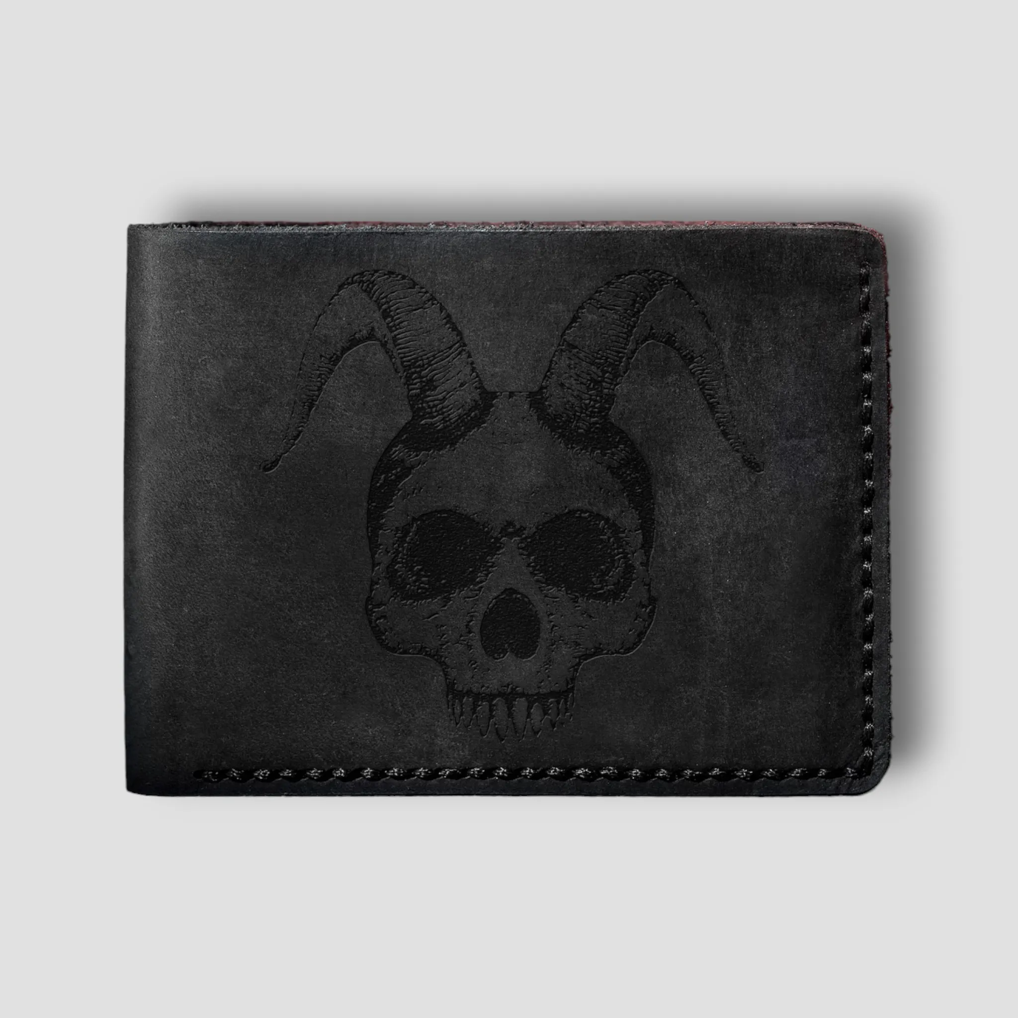 Infernal Demon: Handmade Gothic Leather Wallet
