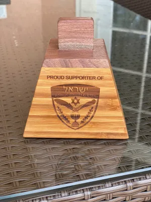 Israel Bobsled & Skeleton Woodcrafted Cowbell