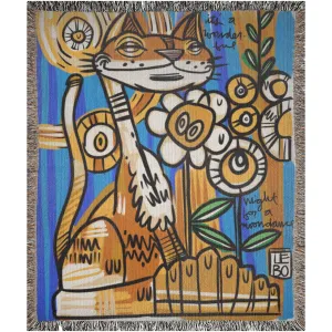 It's a Wonderful Night for a Moondance - Lebo Woven Blanket
