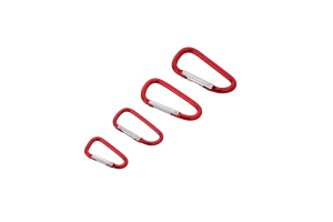 Karabinhage - D ring i aluminium - CUMA GEAR - Rød