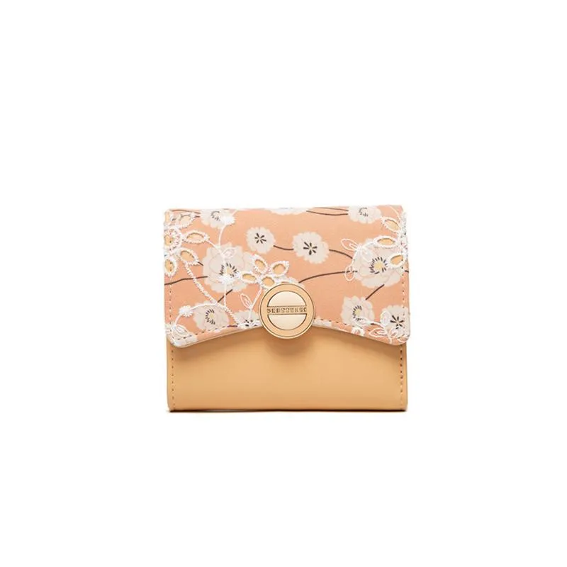Lace Flower Filp Cover Wallet