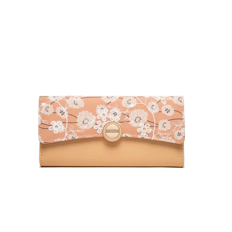 Lace Flower Filp Cover Wallet