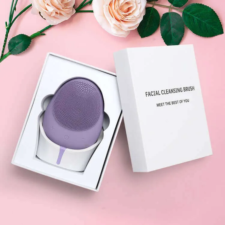Latest Soft silicone facial cleansing Brush Rechargeable