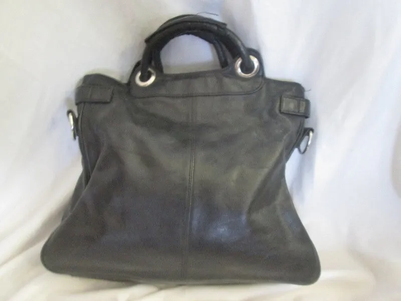 LATICO NJ USA Leather Tote Carryall Satchel Man Purse Handbag Briefcase BLACK L