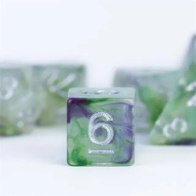Level Up Dice | Galaxy | Purple Green