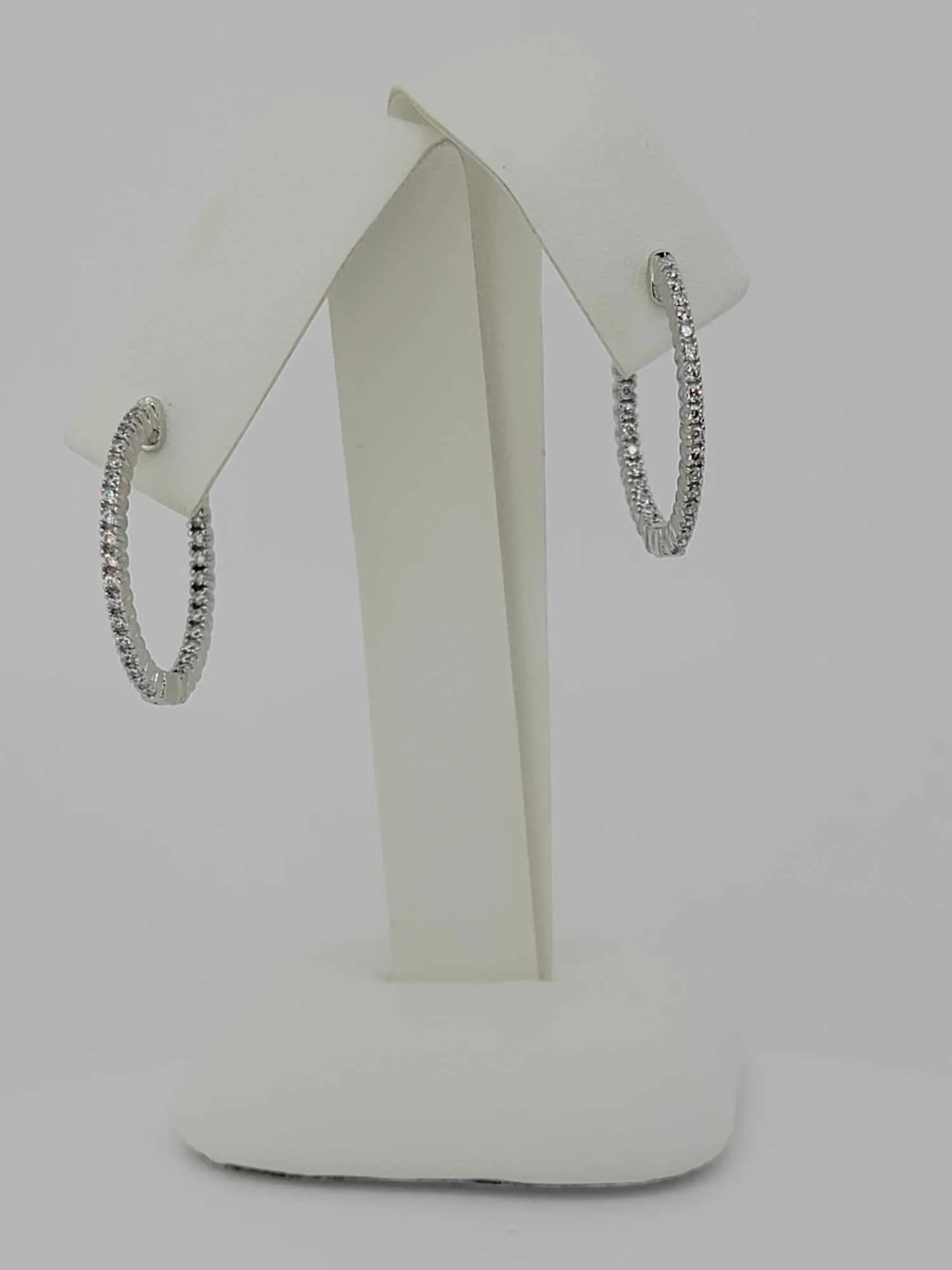 Locking Sterling In And Out Hoops