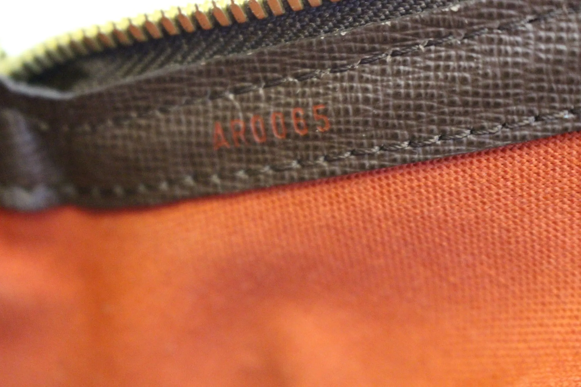 LOUIS VUITTON Damier Ebene Belem MM Brown Shoulder Bag