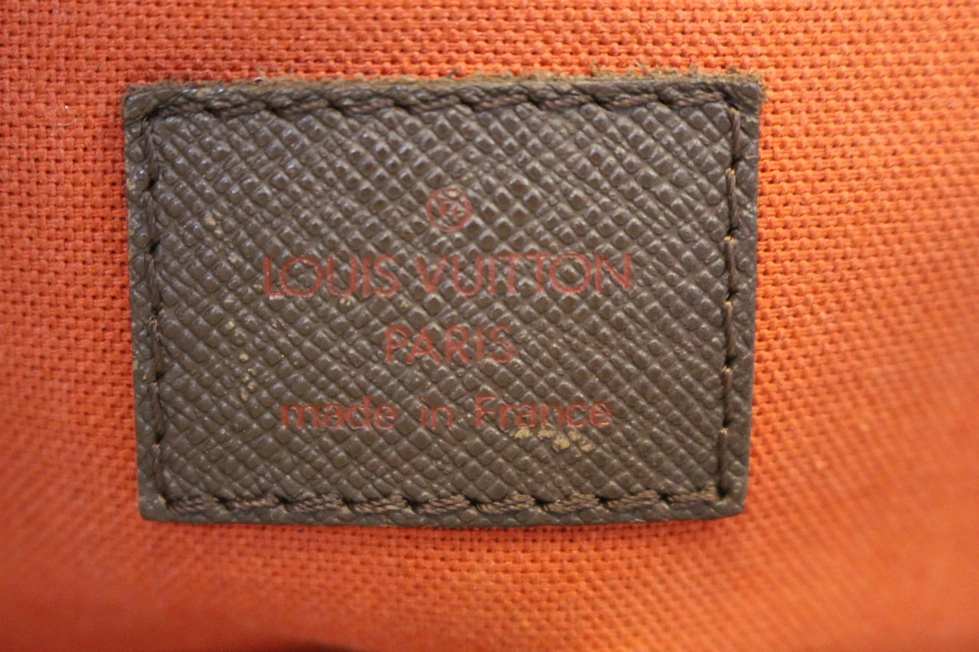 LOUIS VUITTON Damier Ebene Belem MM Brown Shoulder Bag