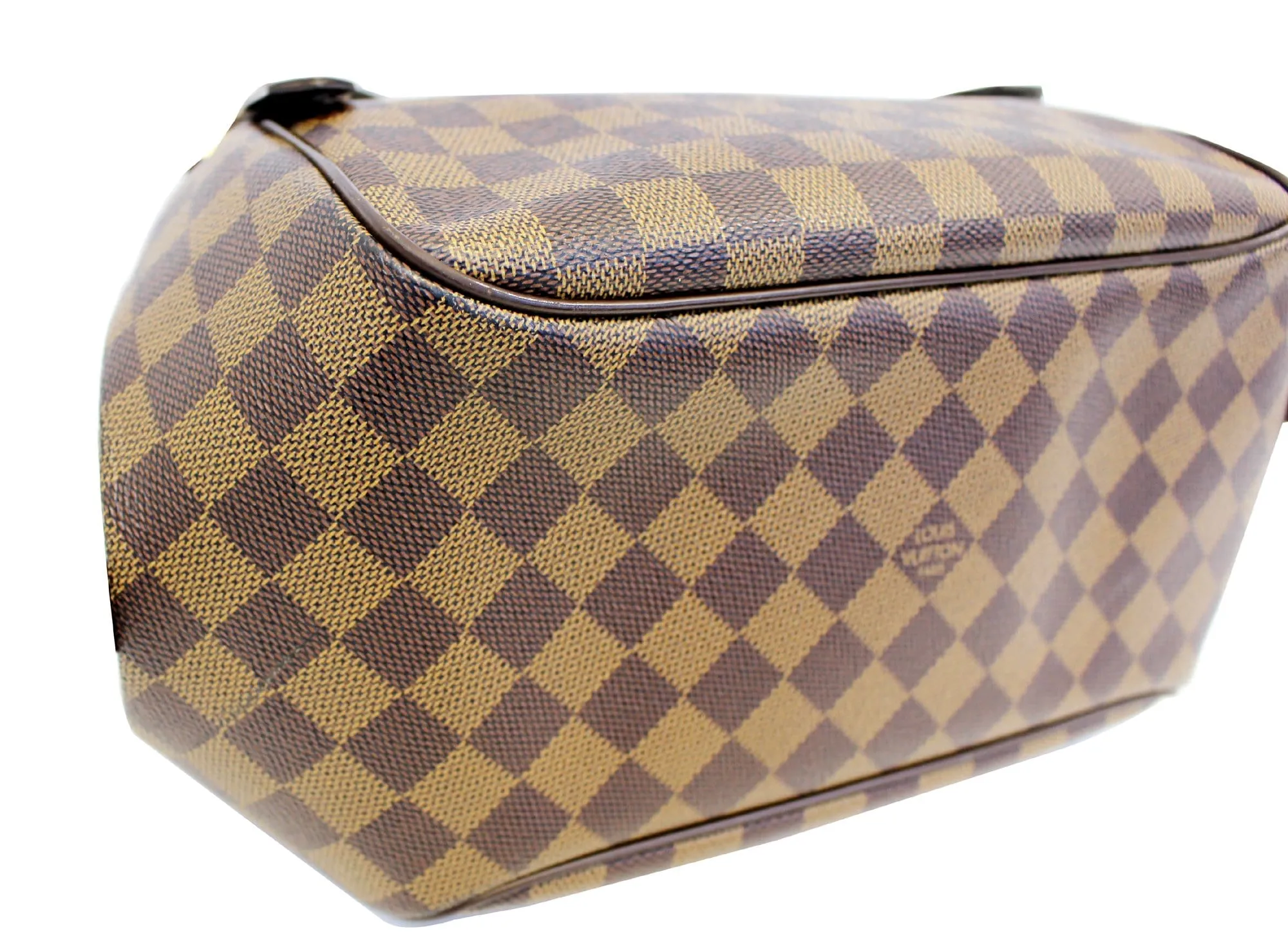 LOUIS VUITTON Damier Ebene Belem MM Brown Shoulder Bag