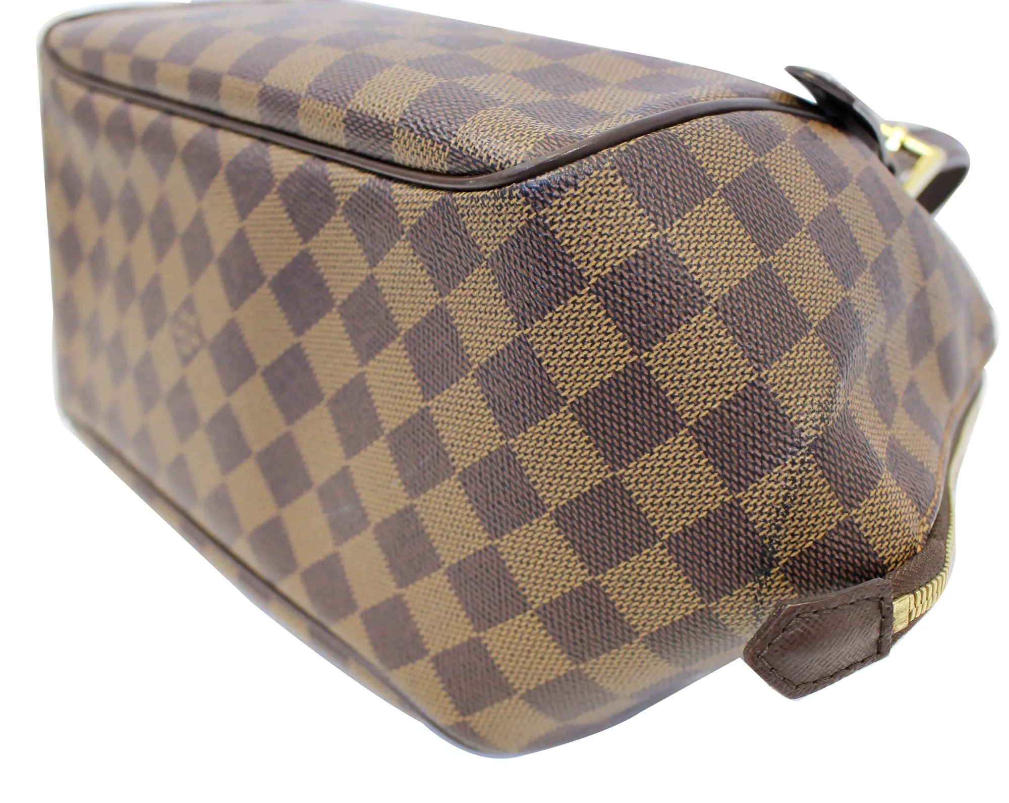 LOUIS VUITTON Damier Ebene Belem MM Brown Shoulder Bag