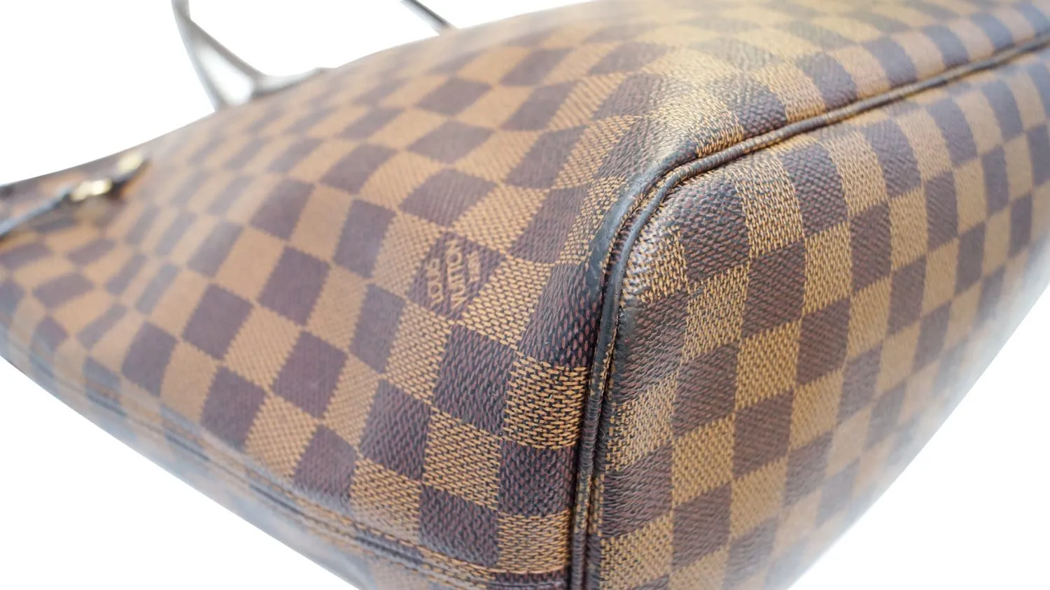 LOUIS VUITTON Damier Ebene Neverfull MM Shoulder Bag