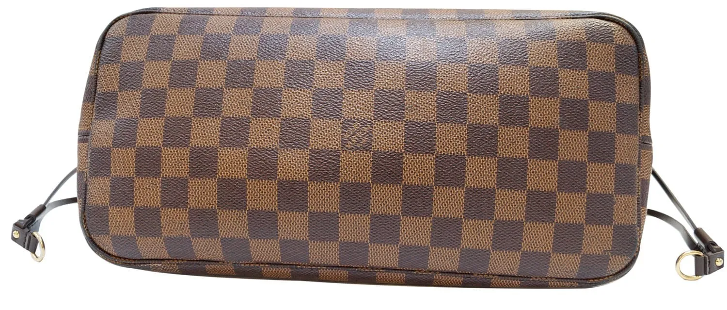 LOUIS VUITTON Damier Ebene Neverfull MM Shoulder Bag