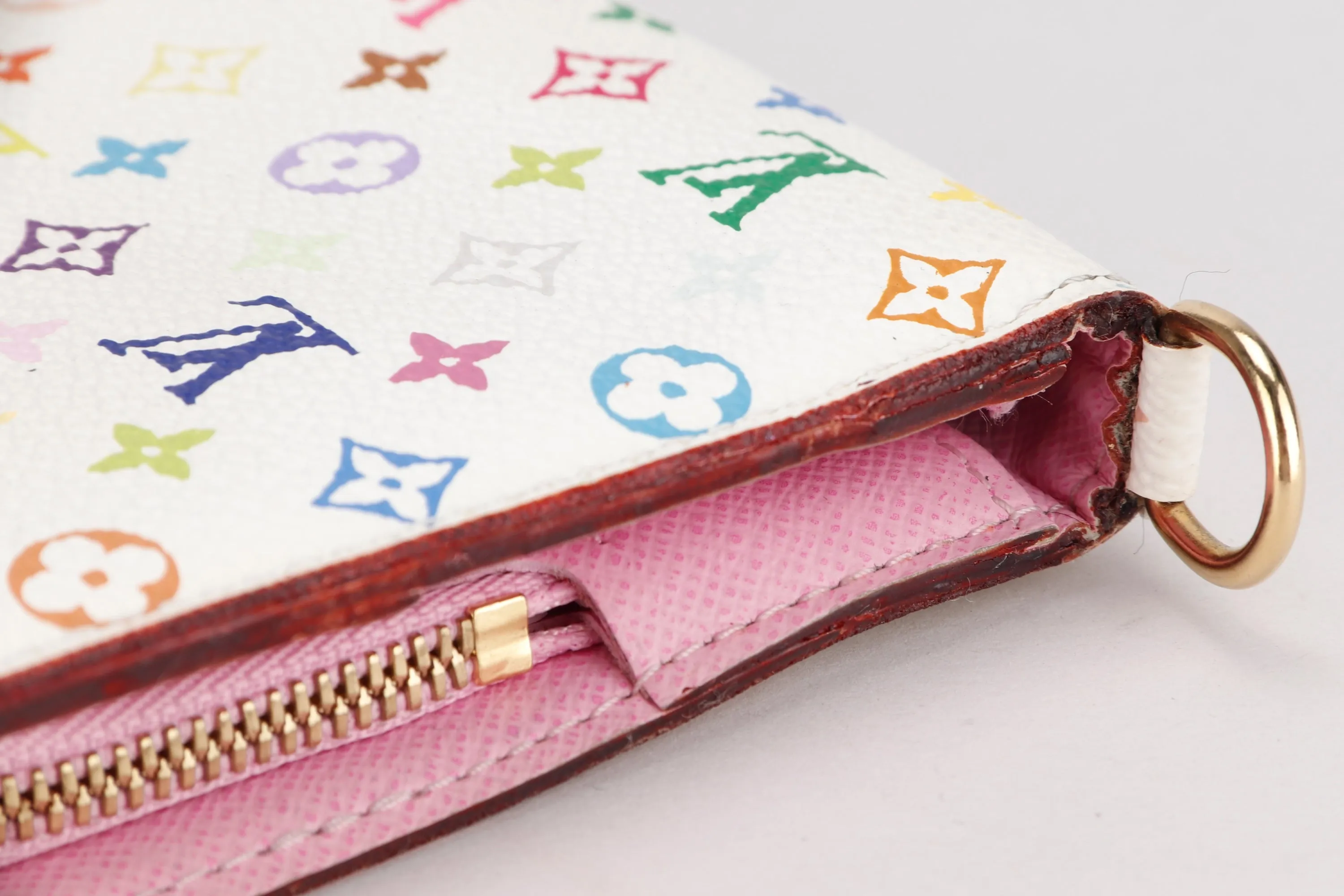 LOUIS VUITTON M93751 INSOLOTE ZIPPY LONG WALLET (CA1039) WHITE MONOGRAM MULTICOLOR, WITH BOX, NO DUST COVER