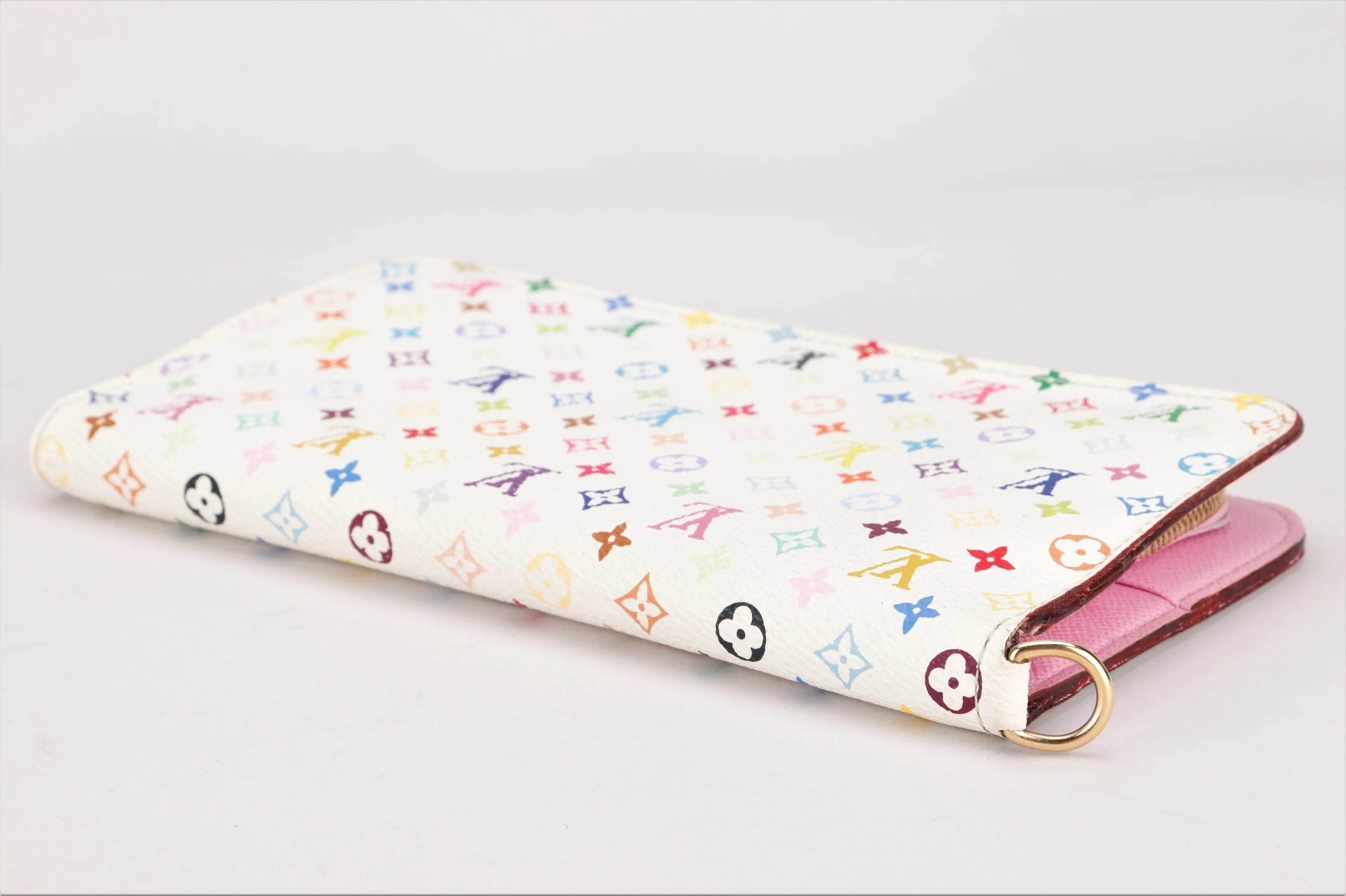 LOUIS VUITTON M93751 INSOLOTE ZIPPY LONG WALLET (CA1039) WHITE MONOGRAM MULTICOLOR, WITH BOX, NO DUST COVER
