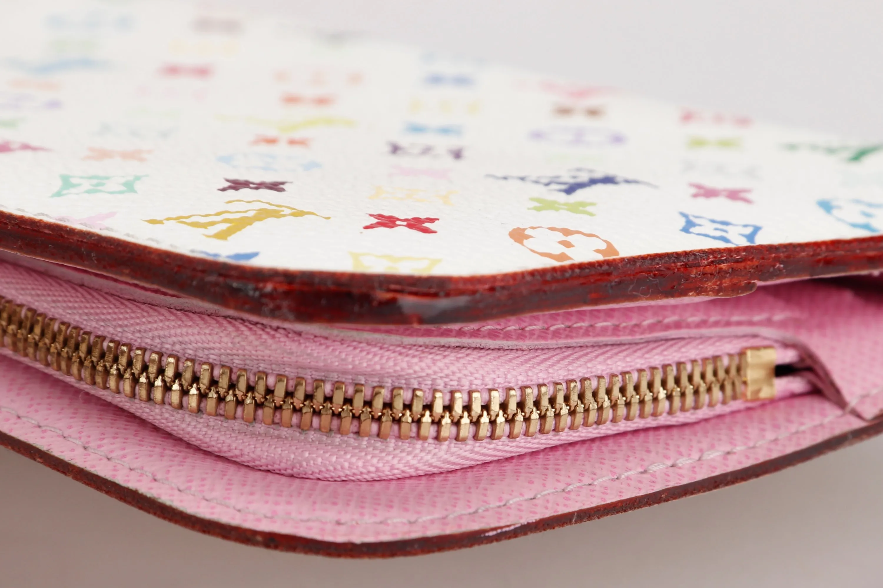 LOUIS VUITTON M93751 INSOLOTE ZIPPY LONG WALLET (CA1039) WHITE MONOGRAM MULTICOLOR, WITH BOX, NO DUST COVER