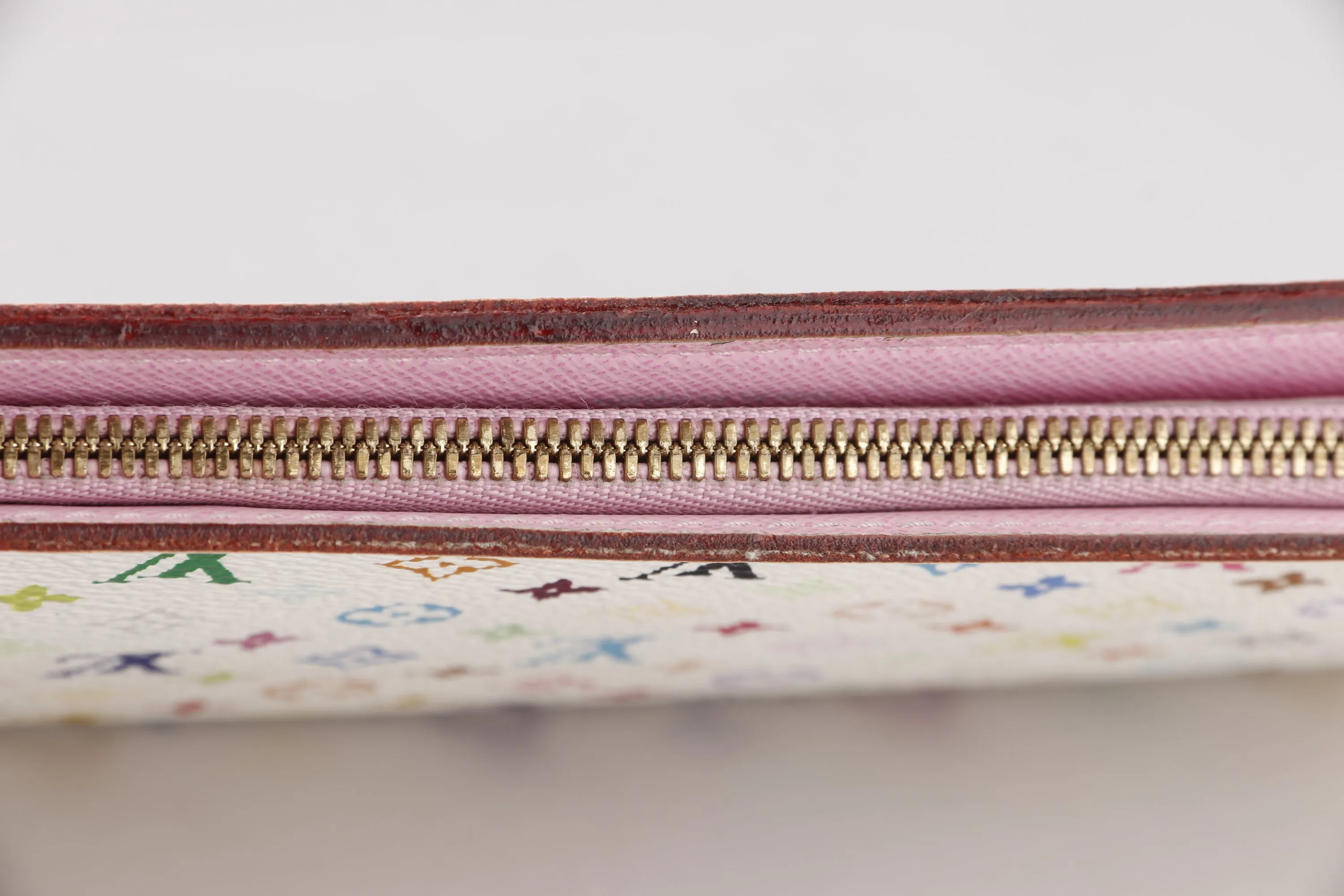 LOUIS VUITTON M93751 INSOLOTE ZIPPY LONG WALLET (CA1039) WHITE MONOGRAM MULTICOLOR, WITH BOX, NO DUST COVER