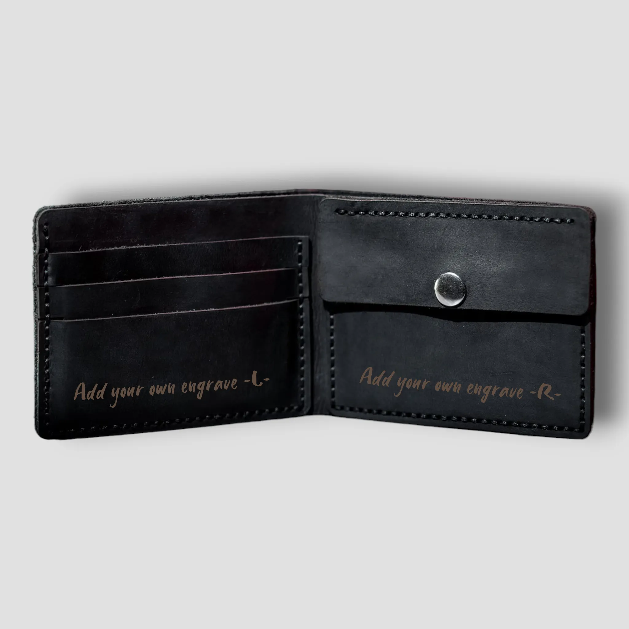 Lucifers Puppy:  Handmade Gothic Leather Wallet