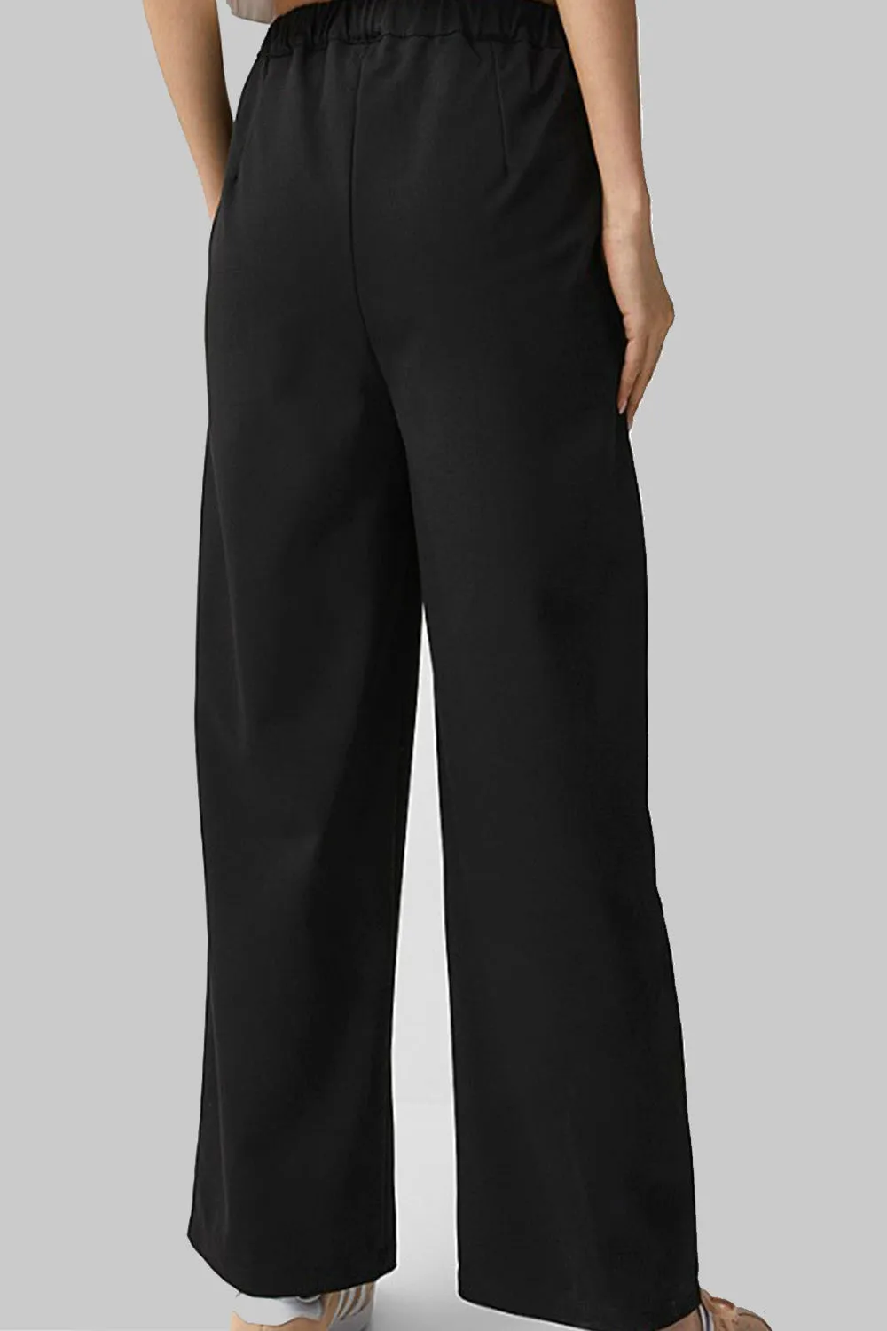 Lustrous Black Trouser