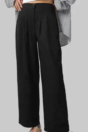 Lustrous Black Trouser