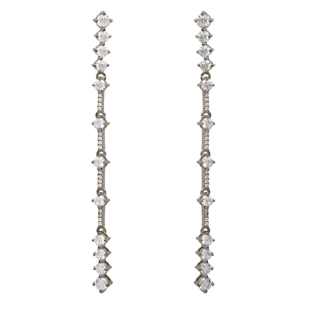 LUSTROUS EARRING, BR STERLING SILVER