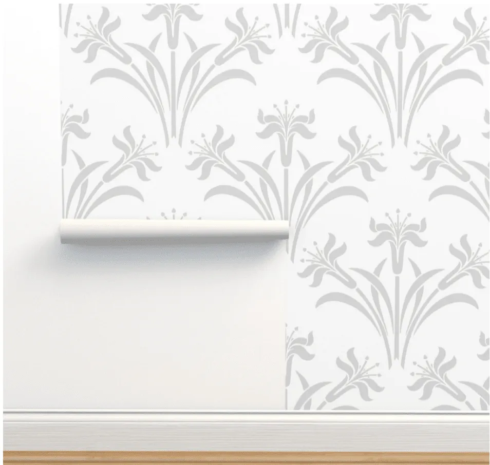 MAEVE WALLPAPER IN GENTLE GREY