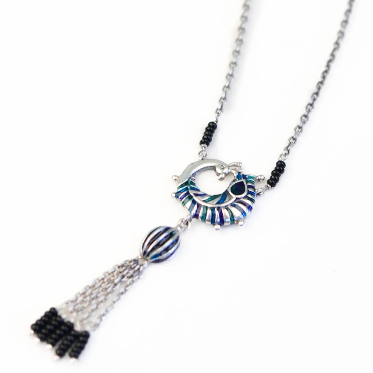 Mayurika Silver Mangalsutra by Moha