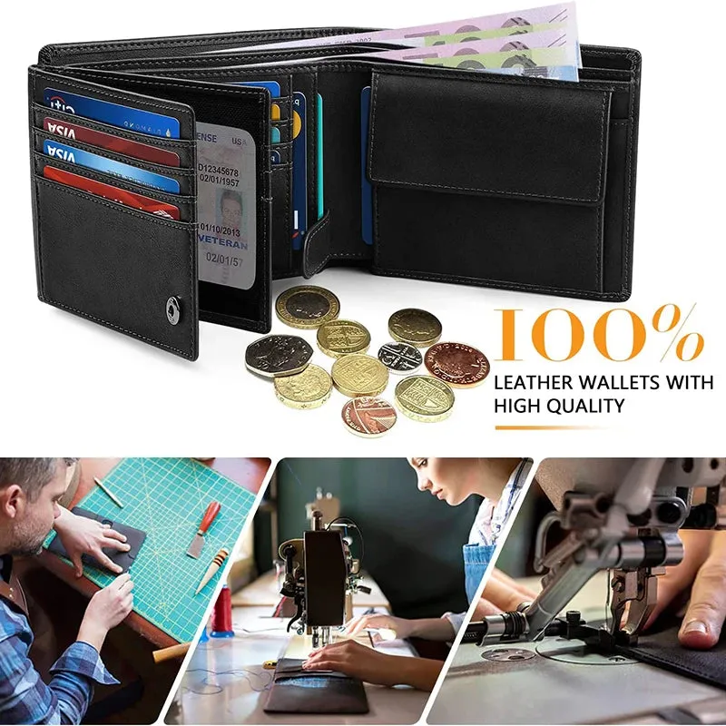 Men's PU Leather Long Wallet