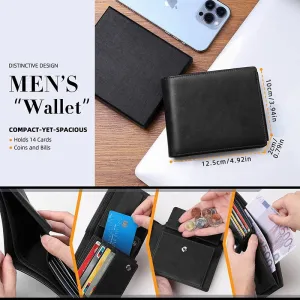 Men's PU Leather Long Wallet