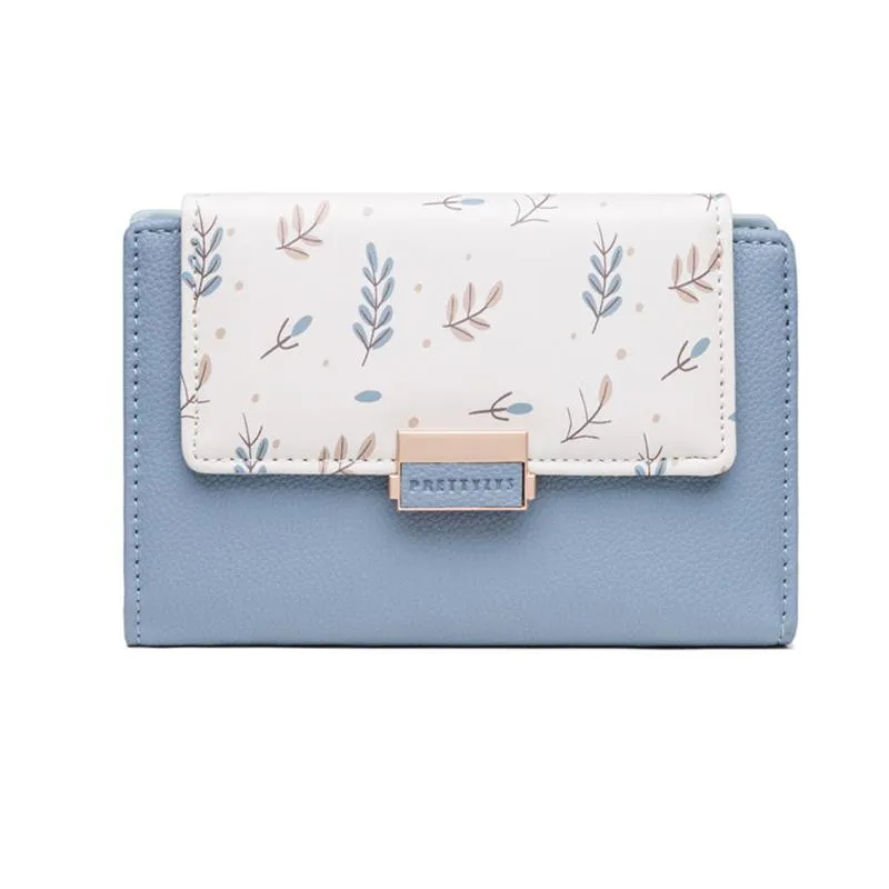 Mid-length Floral Wallet