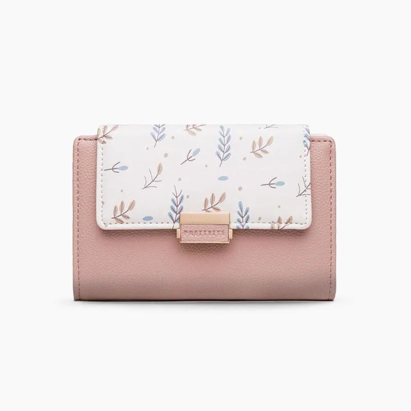 Mid-length Floral Wallet