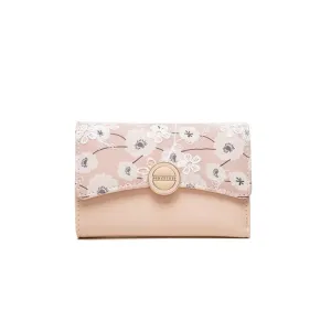 Mid-length Lace Flower Filp Cover Wallet