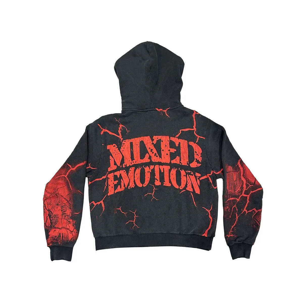 Mixed Emotion Acid Wash “Deserted” Hoodie