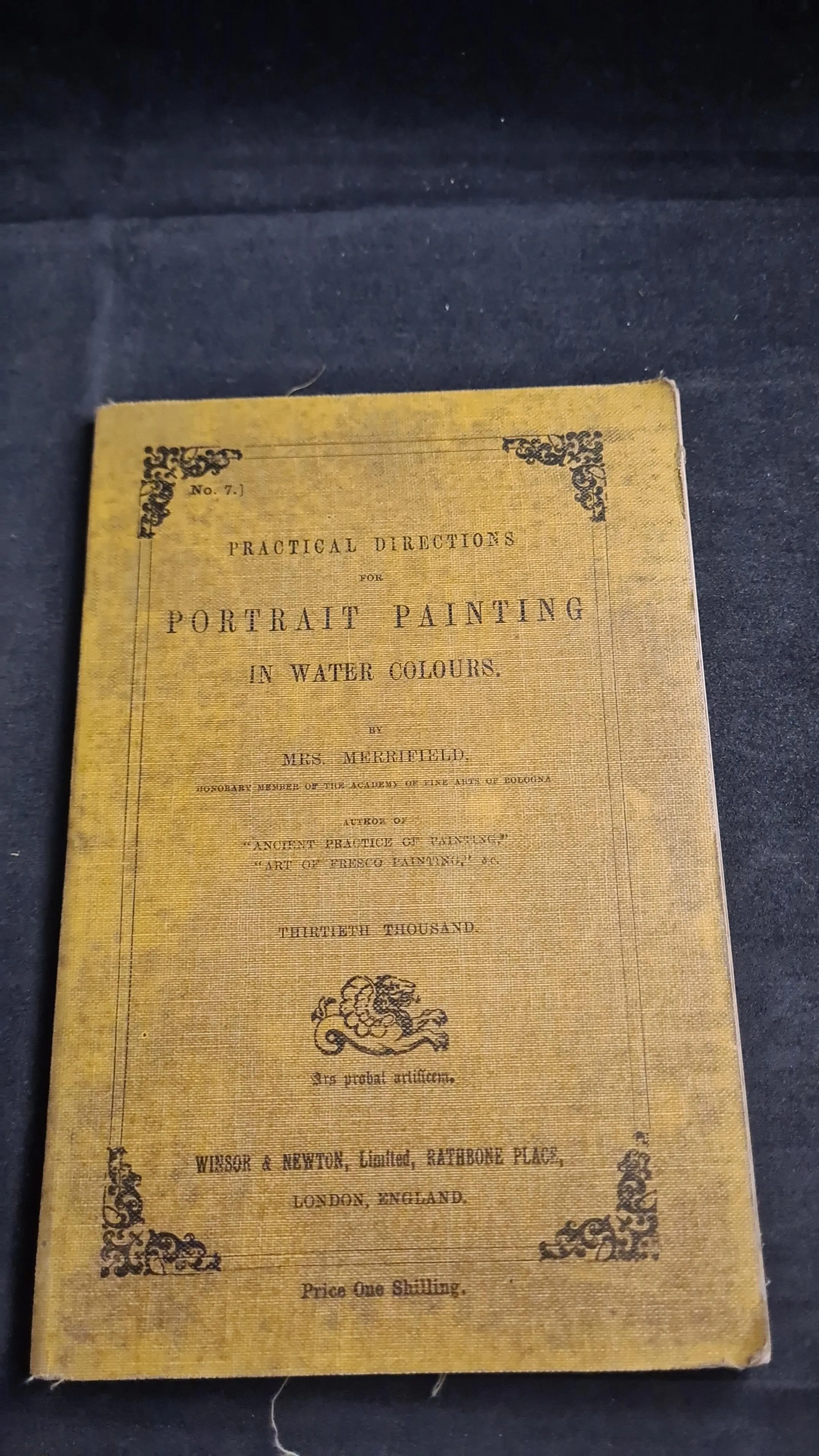 Mrs Merrifield - Practical Directions for Portrait Painting in Water Colours, Winsor & Newton