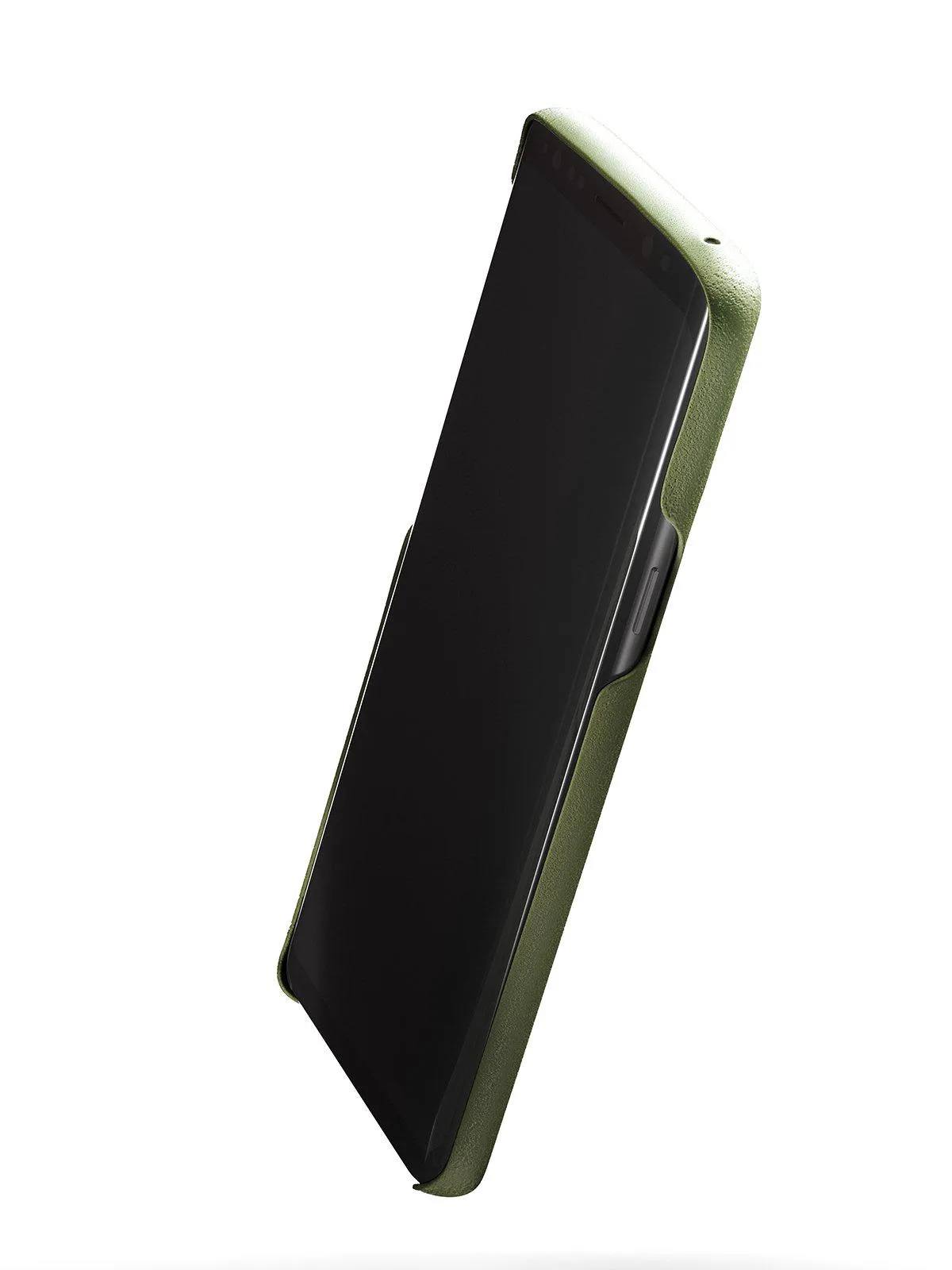 Mujjo Full Leather Wallet Case for Galaxy S9 Olive