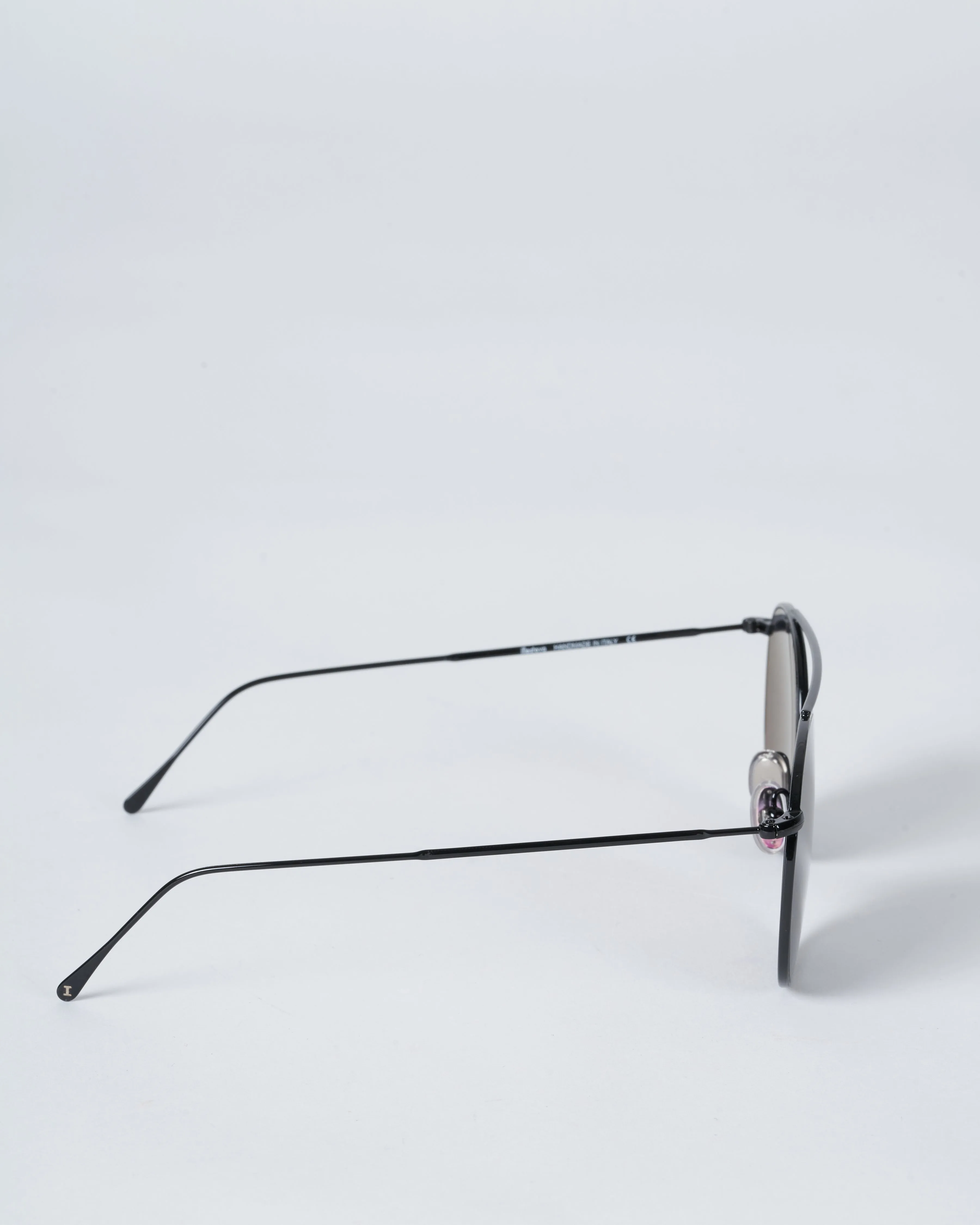 mykonos ii sunglasses - grey with grey flat lenses