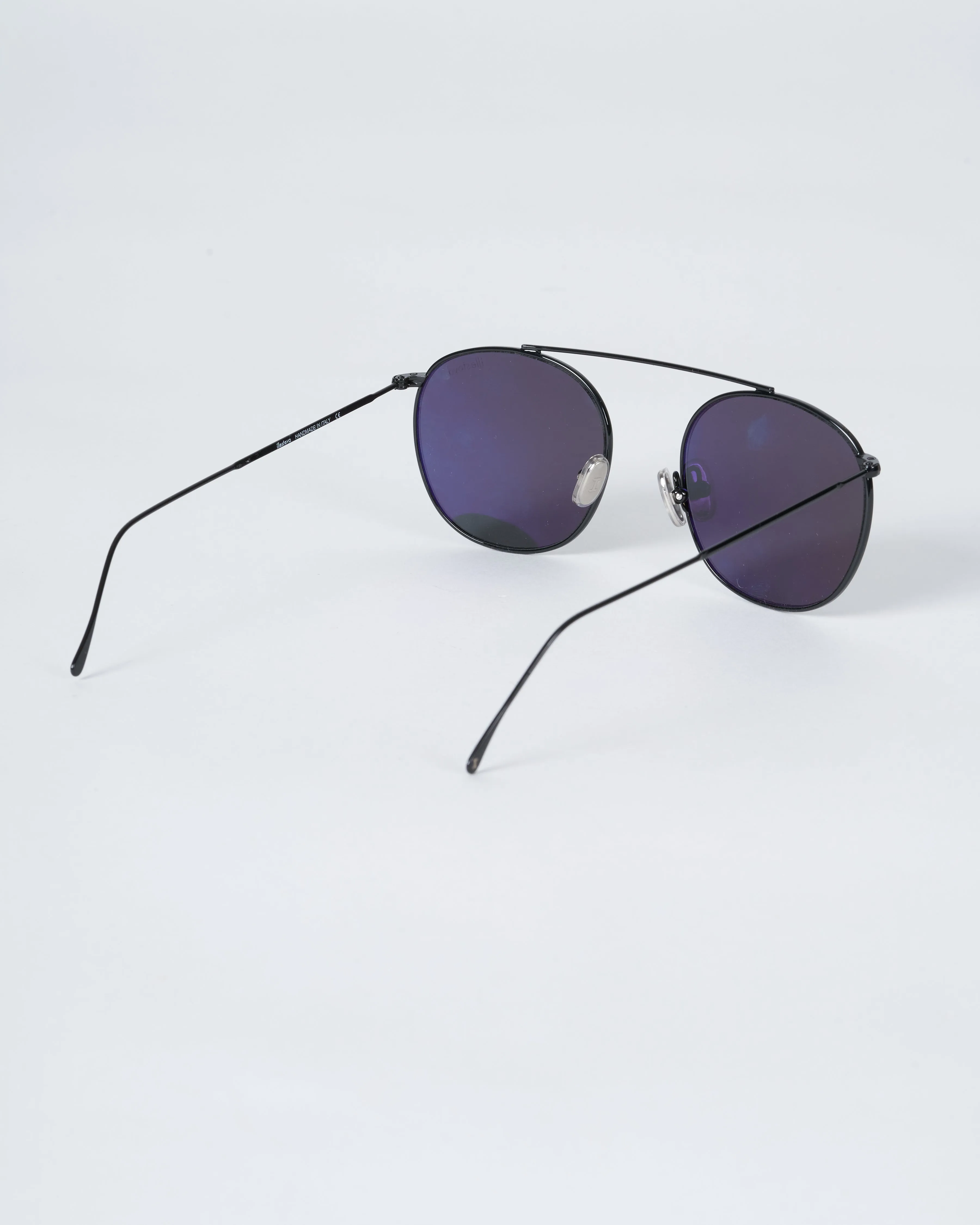mykonos ii sunglasses - grey with grey flat lenses