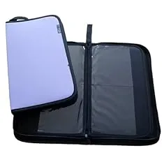 Nellie Snellen Folder Storage Case Purple Storage Folder with Zip for Max.
