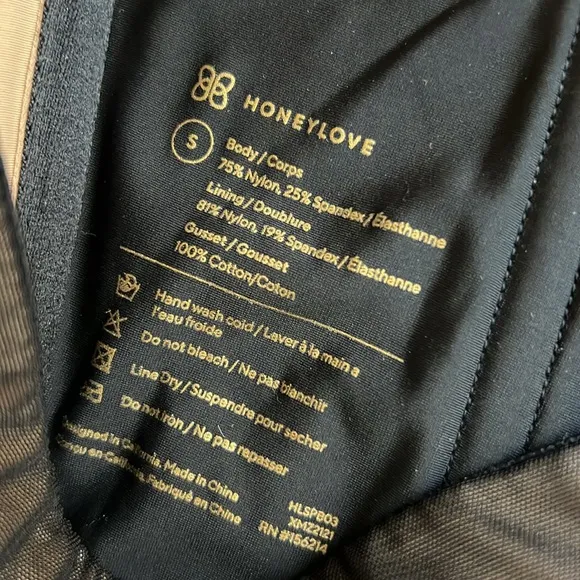 NEW Honeylove The Super Power Brief in runway black small