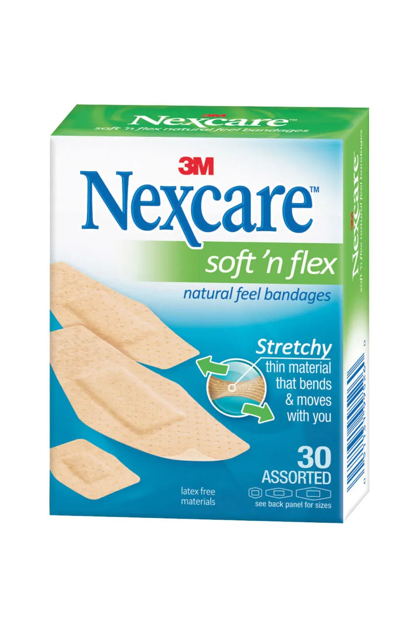 Nexcare Soft N Flex Band Assorted 30s