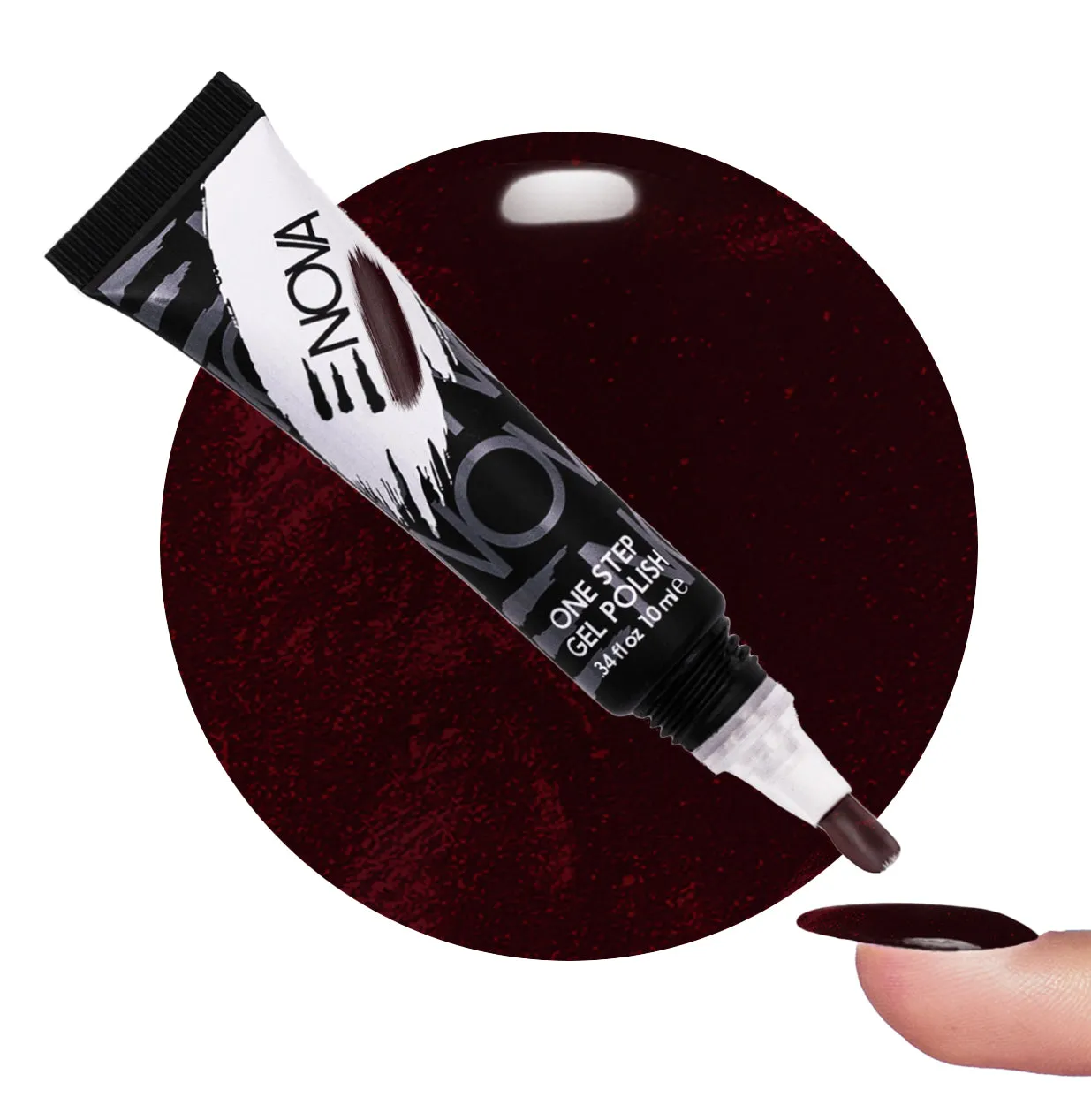 One Step Gel Polish, Burgundy Shimmer - IDGAF