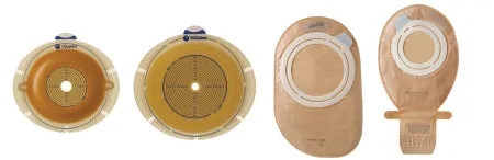 Ostomy Barrier Sensura Flex Trim to Fit Adhesive 2-3/4" Flange Yellow Code 3/8 to 2-3/4" Stoma (#10103, Sold Per Box)