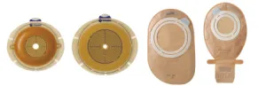 Ostomy Barrier Sensura Flex Trim to Fit Adhesive 2-3/4" Flange Yellow Code 3/8 to 2-3/4" Stoma (#10103, Sold Per Box)