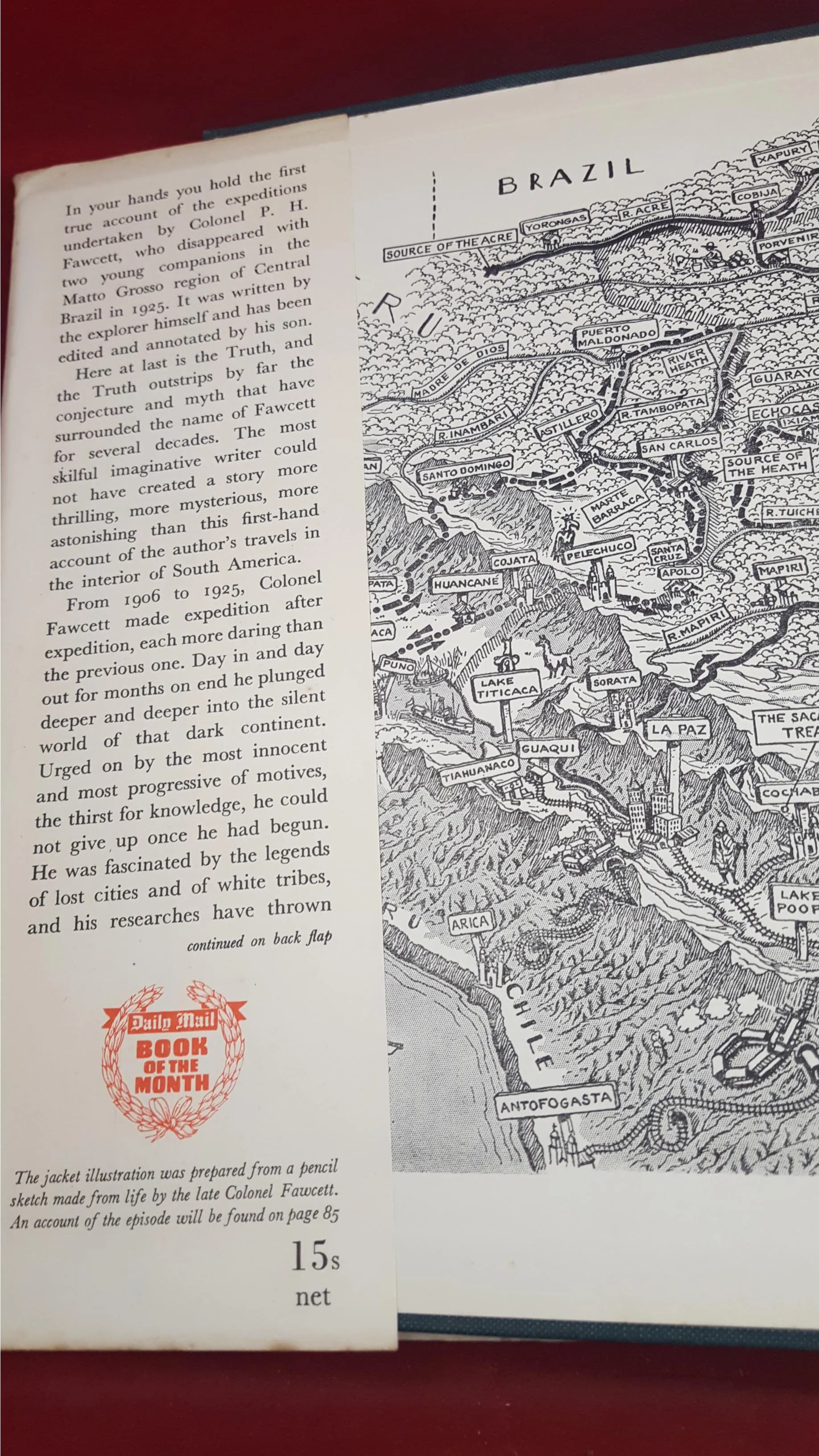 P H Fawcett - Exploration Fawcett, Hutchinson, 1953, First Edition, Signed