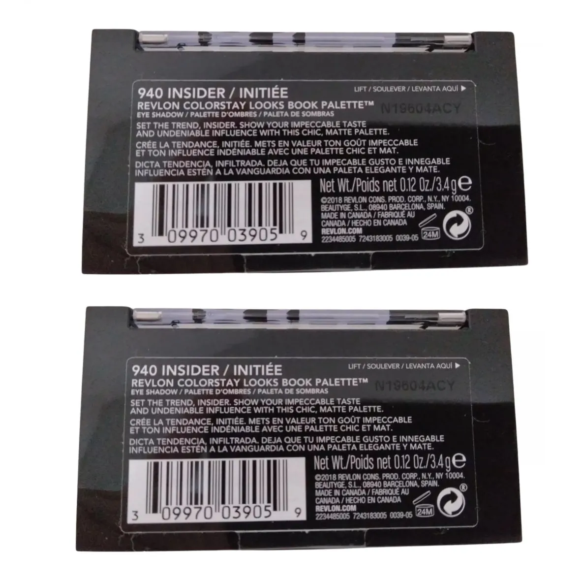 Pack of 2 Revlon Colorstay Looks Book Eye Shadow Palette, Insider 940